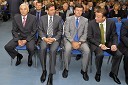 Mag. Franc Pangerl, direktor uprave Celjski sejem d.d., Borut Pahor, predsednik Vlade RS, mag. Blaž Kavčič, predsednik Državnega sveta RS in Bojan Šrot, župan občine Celje