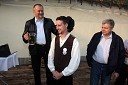 Franc Kangler, župan Maribora, Sebastijan Berlot, krščenec in Andrej Verlič, podžupan Maribora