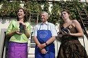 Karolina Kobal, Vinska kraljica Slovenije 2009, mag. Tone Zafošnik, mestni viničar in Anja Jamšek, mariborska vinska kraljica za obdobje 2008-2010