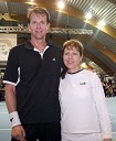 Stefan Edberg, tenisač in Mima Jaušovec, kapetanka slovenske ženske teniške reprezentance