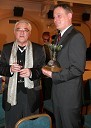 Slavko Deržek, višji svetovalec za francoski jezik na ZAvodu RS za šolstvo ter organizator 6. frankofonskega dneva v SLG Celje in   Aleksander Svetelšek, direktor podjetja Engro Tuš - Naj Celjan 2005