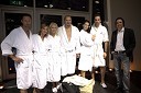 Alenka Bikar, nekdanja atletinja in njen življenjski sopotnik Marjan, Petra Slapar, pevka in njen mož Robert Lavtar, Center alternative Altorion, Iris Mulej, Miss Slovenije 2006 in njen fant Črt Slavec, fotograf in Vasja Čretnik, dir.marketinga terme Olimia