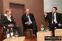 Cvetka Selšek, predsednica uprave SKB banke, Janez Škrabec, direktor podjetja Riko d.o.o. in Peter Frankl, direktor in odgovorni urednik časnika Finance