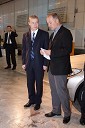 Dr. Matej Lahovnik, minister za gospodarstvo in Branko Pavlin, predsednik uprave časopisne družbe Dnevnik