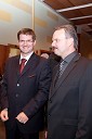 Dejan Turk, predsednik uprave Simobil in Jožef Pavlinjek, generalni direktor podjetja Inoks