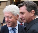Bill Clinton, 42. predsednik Združenih držav Amerike in Borut Pahor, predsednik Vlade Republike Slovenije