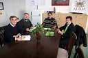 Aleksandar Nizamov, svetovalec Organizacije združenih narodov za obnovljive vire energije, Marjan Gjorčev, župan skopske občine, Marjan Kolar, lastnik Bioplin Kolar in Slobodan Danevski, generalni direktor in lastnik agrokombinata Džumajlija v Makedoniji