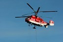 Helikoptersko postavljanje stebrov nove Pohorske vzpenjače