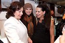 Barbara Miklič Türk, soproga predsednika RS Danila Türka, Simona Pirnat in Simona Lampe, modna oblikovalka