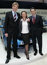 Wilfried Weitegasser, generalni direktor podjetja Porsche Slovenija d.o.o., Simona Torkar, vodja marketinga znamke Škoda v Sloveniji in Danilo Ferjančič, generalni direktor podjetja Porsche Slovenija d.o.o.