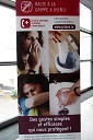 Opozorilna tabla preventivnih ukrepov proti pandemski gripi, ki prva pozdravi vsakega potnika na Letališču Luxembourg