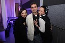 Jagoda Djordjevič, programska urednica RTS, Fredi Miler, pevec in Alenka Golubič, vodja marketinga na RTS