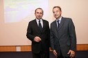 Dr. Franci Demšar, direktor Javne agencije za raziskovalno dejavnost Republike Slovenije (ARSS) in prof. dr. Franci Čuš, predsednik Upravnega odbora Društva univerzitetnih profesorjev Maribor