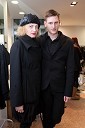Hermina Kovačič, urednica Diners Magazine in Matevž Faganel, modni oblikovalec
