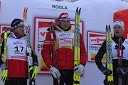 2. mesto: Tobias Angerer, Nemčija, 1. mesto: Petter Northug, Norveška in 3. mesto: Jesper Modin, Švedska