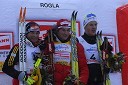 2. mesto: Tobias Angerer, Nemčija, 1. mesto: Petter Northug, Norveška in 3. mesto: Jesper Modin, Švedska