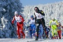 Petra Majdič, smučarska tekačica (v rumenem dresu)