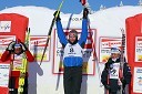 2. mesto: Marit Bjoergen, Norveška, 1. mesto: Justyna Kowalczyk, Poljska in 3. mesto: Anna Haag, Švedska