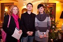 Tina Kosi, upravnica in umetniški vodja SLG Celje,sestra Maja in Borut Odlazek, PR v Mini teatru