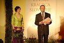 Karolina Kobal, Vinska kraljica Slovenije 2009 in Stane Kocutar, urednik oddaj na Radiu Maribor in povezovalec prireditve
