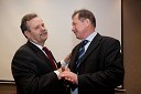 Dr. Radovan Stanislav Pejovnik, rektor univerze v Ljubljani in prof. dr. Dušan Šuput, dekan na Medicinski fakulteti