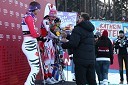 Maria Riesch, smučarka (Nemčija), drugouvrščena na veleslalomu za 46. Zlato lisico, Kathrin Zettel, smučarka (Avstrija) in zmagovalka veleslaloma za 46. Zlato lisico, Anja Paerson, smučarka (Švedska), tretjeuvrščena na veleslalomu za 46. Zlato lisico ter Igor Lukšič, minister za šolstvo in šport