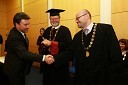 Dr. Igor Hustič, Ekonomsko - poslovna fakulteta, Univerze v Mariboru, prof. dr. Ivan Rozman, rektor Univerze v Mariboru in ...