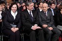 dr. Danilo Türk, predsednik Republike Slovenije in soproga Barbara Miklič Türk in Branko Pavlin, predsednik uprave časopisne družbe Dnevnik