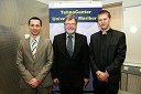 Dr. Anton Habjanič, TehnoCenter Univerze v Mariboru, prof. dr. Ivan Rozman, rektor Univerze v Mariboru in Simon Štancar, vodja TehnoCentra Univerze v Mariboru