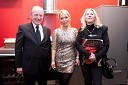 Jože Zagožen, predsednik nadzornega sveta Gorenja, hčerka Ana in soproga Marija