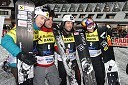 Rok Flander, deskar na snegu, Silvan Dofour (Francija), Andi Prommegger (Austrija) in Benjamin Karl (Austrija)