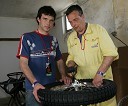Jernej Kolenko (Slovenija), speedwayist, z očetom