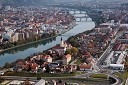Mesto Maribor in reka Drava