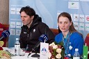 Andrea Massi, trener in Tina Maze, smučarka, slovenska olimpijska podprvakinja
