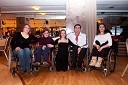 Mija Pungerič, Ana Razgoršek, Petra Škofic, plesna učiteljica plesnega kluba Zebra, Lutfi Abdullahu in Aida Demiri