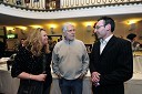 Katja Pegan, direktorica Gledališča Koper, Boris Cavazza, Žlahtni režiser 2010 in Tadej Toš, Žlahtni komedijant 2010