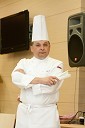 Branko Podmenik, lastnik srebrne medalje v kulinariki, šef kuhinje v restavraciji Borbona
