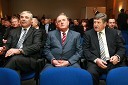 Jože Funda, generalni direktor podjetja Salonit Anhovo, Ivan Zidar, predsednik uprave SCT in Dušan Črnigoj, generalni direktor podjetja Primorje d.d.