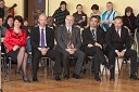 Vida Marolt, ravnateljica OŠ Dragotin Kette NM, Tomaž Kastelic, predsednik Lions Klub Bled Golf, Rafko Križman, podžupan občine Novo mesto, Smpad Vladikovič, Lions Klub Bled Golf in Primož Kapus