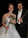 balerina Alenka Ribič Laufer in dirigent Aleksej Baklan