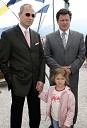 Boris Sovič, mariborski župan v letih 1998-2006 s hčerko in Gregor Pivec, direktor Splošne bolnišnice Maribor