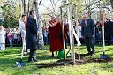 Prof. dr. Ivan Rozman, rektor Univerze v Mariboru, Njegova svetost, XIV. Dalajlama in Franc Kangler, župan Mestne občine Maribor