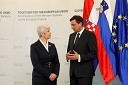 Jadranka Kosor, predsednica vlade Republike Hrvaške in Borut Pahor, predsednik vlade Republike Slovenije