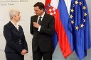 Jadranka Kosor, predsednica vlade Republike Hrvaške in Borut Pahor, predsednik vlade Republike Slovenije