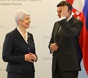 Jadranka Kosor, predsednica vlade Republike Hrvaške in Borut Pahor, predsednik vlade Republike Slovenije