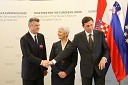 Hasim Thaci, predsednik vlade Republike Kosovo, Jadranka Kosor, predsednica vlade Republike Hrvaške in Borut Pahor, predsednik vlade Republike Slovenije