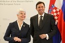 Jadranka Kosor, predsednica vlade Republike Hrvaške in Borut Pahor, predsednik vlade Republike Slovenije