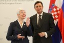 Jadranka Kosor, predsednica vlade Republike Hrvaške in Borut Pahor, predsednik vlade Republike Slovenije