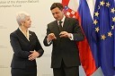 Jadranka Kosor, predsednica vlade Republike Hrvaške in Borut Pahor, predsednik vlade Republike Slovenije