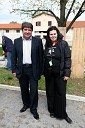 Davorin Terčon, župan Občine Sežana in Barbara Novak, organizatorka dogodka Čarobni dan